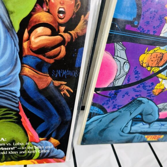 OMEGA MEN 5 37 lot 1st Solo Lobo Story New Costume and Origin (1983 DC Comics) - Picture 4 of 7